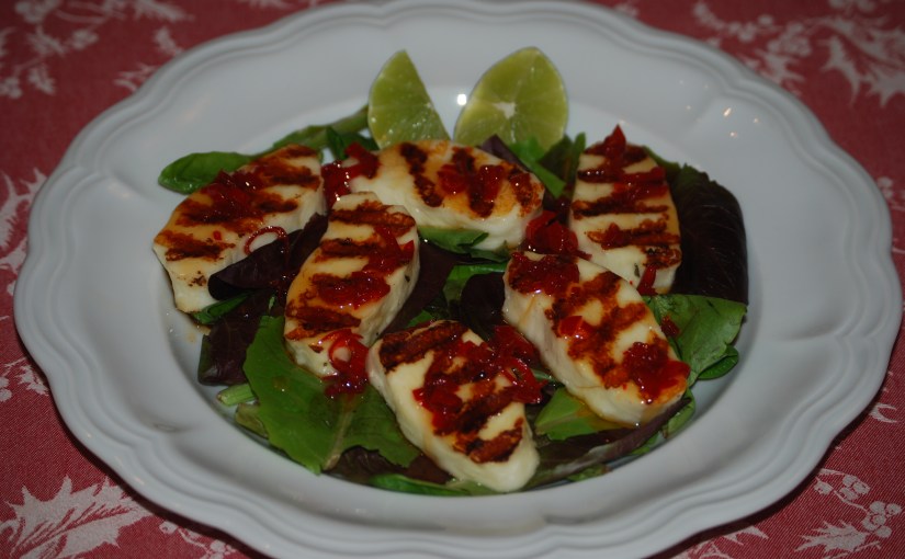 Halloumi with Quick Sweet Chili&nbsp;Sauce