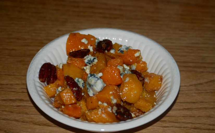 Butternut Squash with Blue Cheese and&nbsp;Pecans
