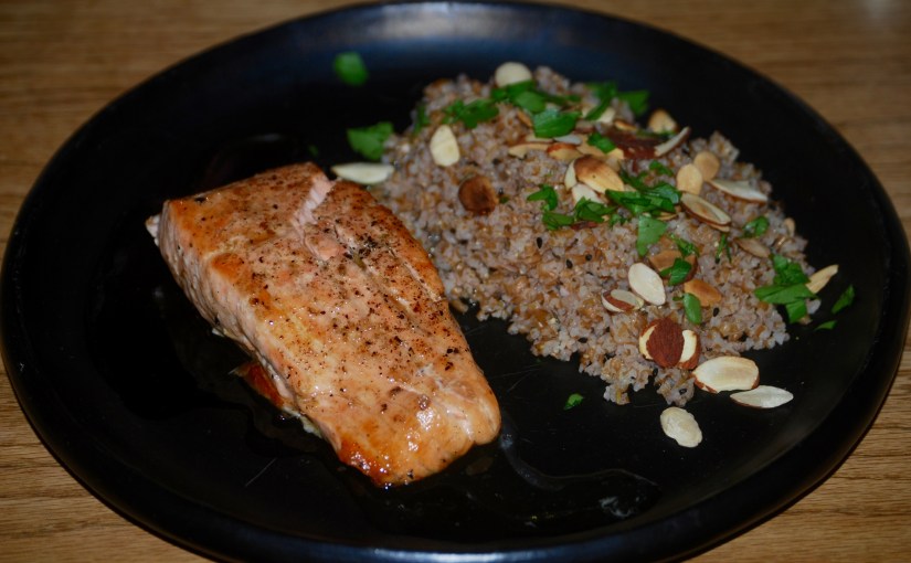 Bulgar Wheat with Flaked Almonds and Nigella&nbsp;Seed