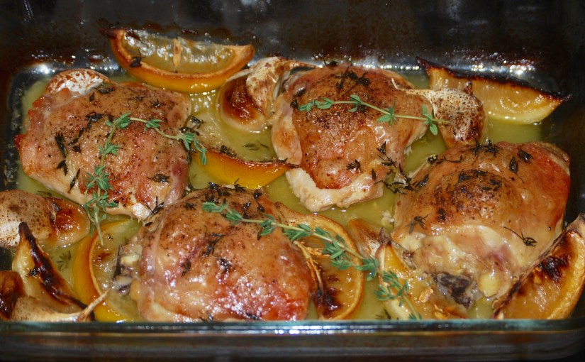 Slow-Roasted Garlic and Lemon&nbsp;Chicken