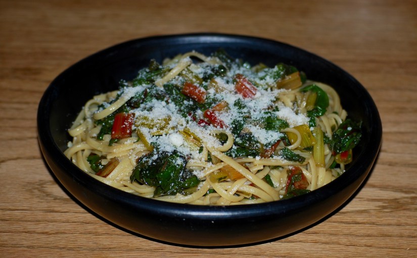 Spaghetti with Chard, Chili and&nbsp;Anchoves