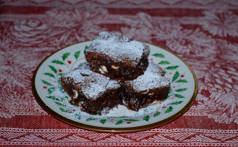 Snow-Flecked Brownies