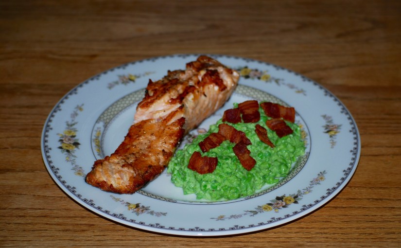 Easy Salmon and Posh Mushy&nbsp;Peas