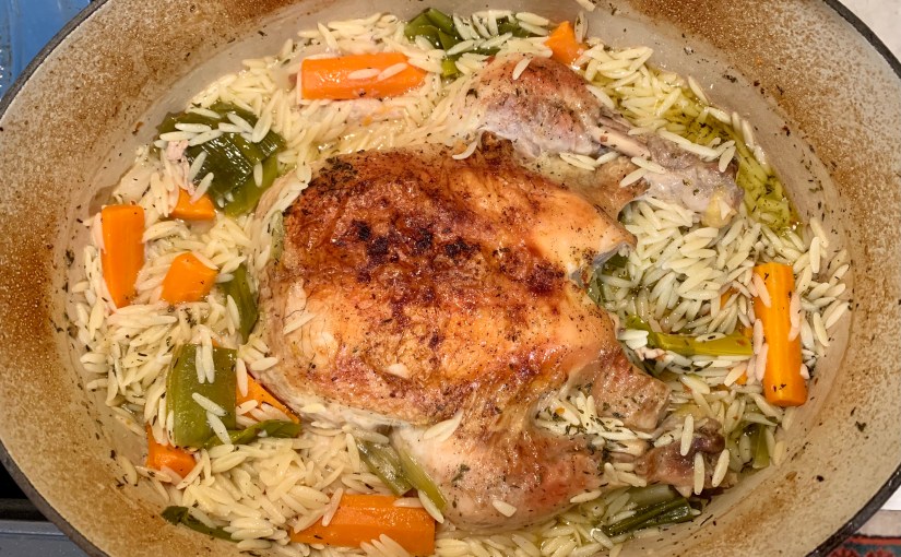 Chicken in a Pot with Lemon and&nbsp;Orzo