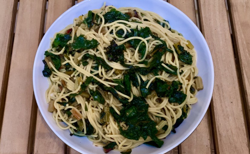 Spaghetti with Chard, Chili and&nbsp;Anchovy