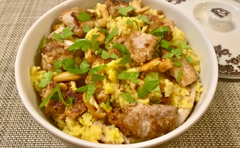 Saffron-Scented Chicken Pilaf